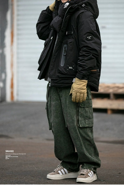 Chaqueta Acolchada de Trabajo Impermeable con Capucha y Múltiples Bolsillos - Image 34