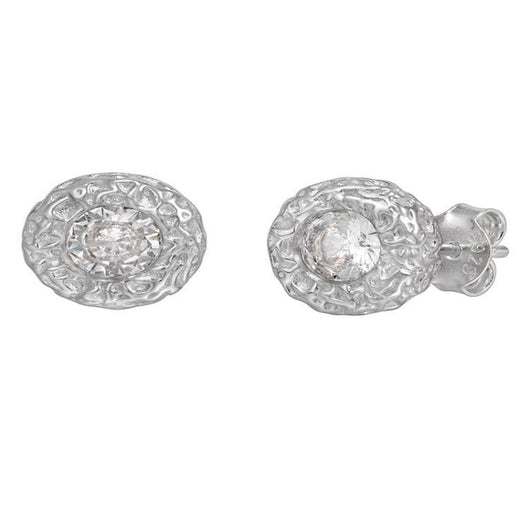 Aretes de Plata Esterlina 925 con Diamante Texturizado para Hombre - Image 6