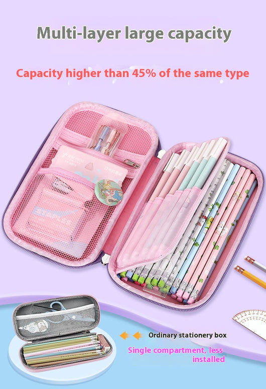Estuche Escolar Grande Anti-Caídas con Alta Capacidad EVA para Primaria - Image 13
