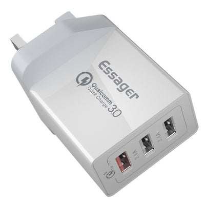 Cargador Rápido USB de 30W con 3 Puertos - Carga Simultánea - Image 4