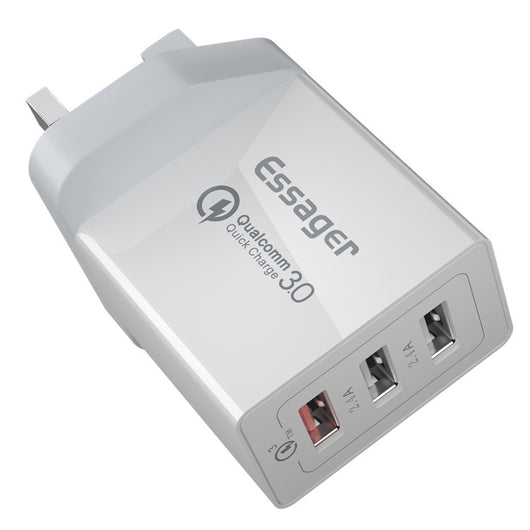 Cargador Rápido USB de 30W con 3 Puertos - Carga Simultánea - Image 4