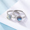 Pulsera y Anillo de Plata 925 con Piedra Luna y Diamantes - Elegancia Temperamental