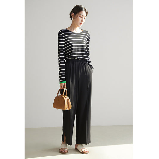 Pantalones Rectos Casuales Talla Grande para Mujer - Conjunto Versátil Perfecto - Image 2