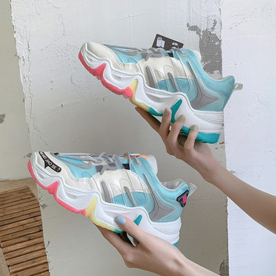 Tenis Plataforma Arcoíris - Estilo Casual Versátil - Image 2