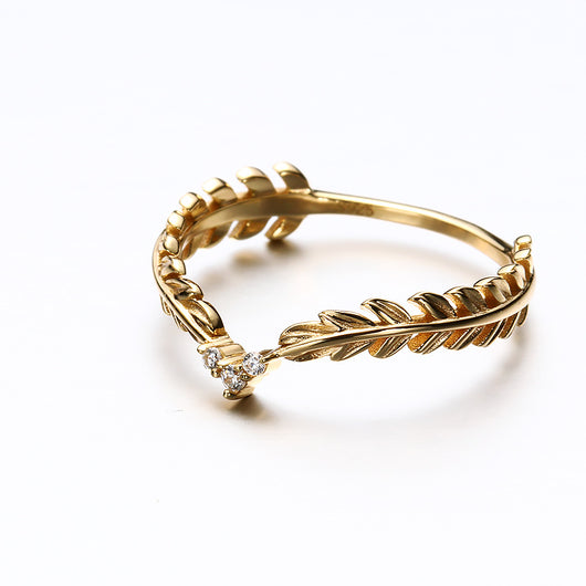 Anillo Vintage con Plumas para Mujer - Image 2