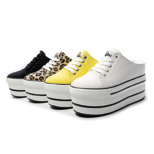 Zapatillas Canvas Casuales con Plataforma Interna para Mujer - Image 7