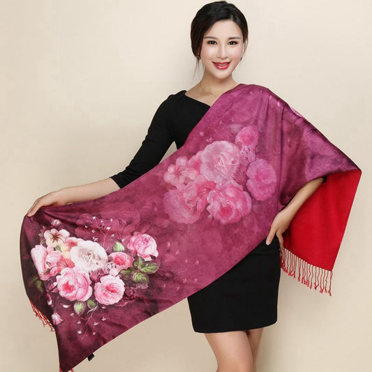 Pashmina de Seda Larga - Chal Elegante Versátil - Image 2