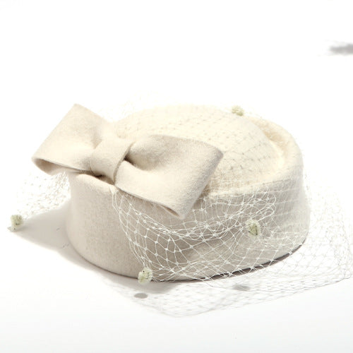 Gorro de Lana con Tejido de Encaje Calado - Image 2