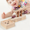 Bloques de Madera Maciza para Pista de Carreras - Juguete Educativo de Construcción Infantil