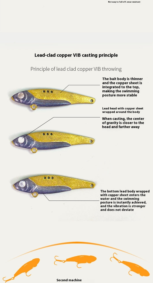 Señuelo Vibrador Dragon Tooth - Cobre Recubierto con Lentejuelas Metálicas - Image 16