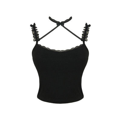 Top Halter de Encaje para Mujer - Diseño Delgado para Usar por Fuera - Image 7