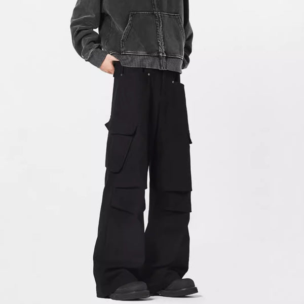 Pantalones Rectos Casuales Retro - Estilo Urbano Moderno para Hombre