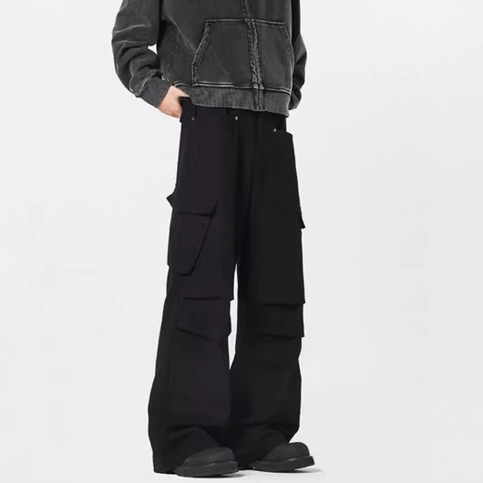 Pantalones Rectos Casuales Retro - Estilo Urbano Moderno para Hombre