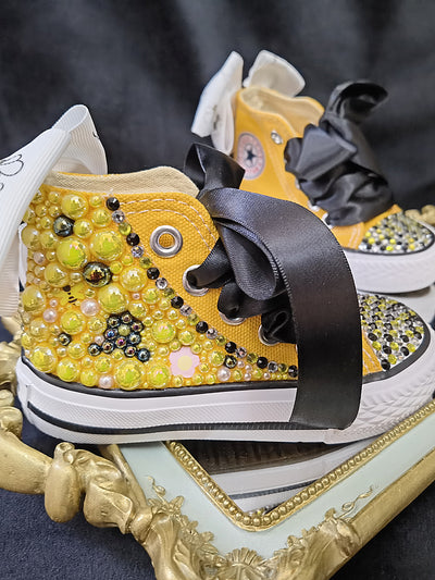 Tenis de Lona con Diseño de Abeja Cartoon - Estilo Personalizado - Image 3