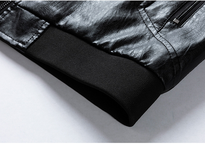 Chaqueta de Cuero con Cuello Alto para Primavera y Otoño - Image 16