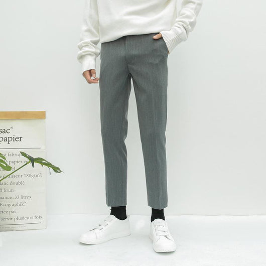 Pantalones Slim Rectos Versátiles de Moda para Hombre - Image 8