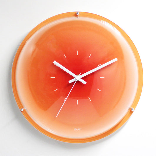Reloj de Pared Atardecer Naranja con Diseño Artístico Burbuja - Image 5