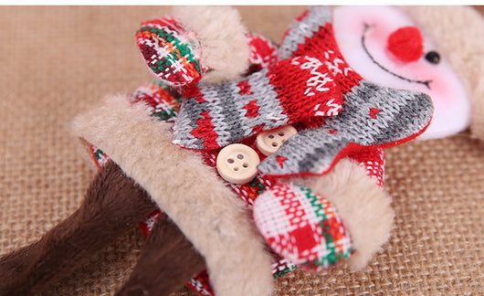 Adorno Navideño Muñeca Tela Cuadros - Colgante Decorativo - Image 11