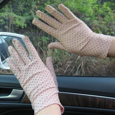 Guantes de Protección Solar para Baile Cuadrado
