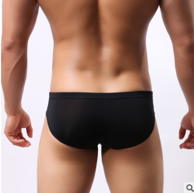 Calzoncillos Tipo Boxer de Seda Helada Ultrafinos y Transparentes para Hombre