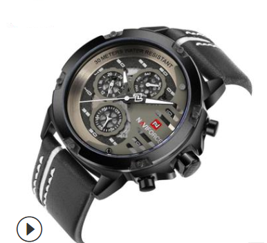 Reloj de Pulsera Hombre Resistente al Agua con Calendario y Movimiento Quartz