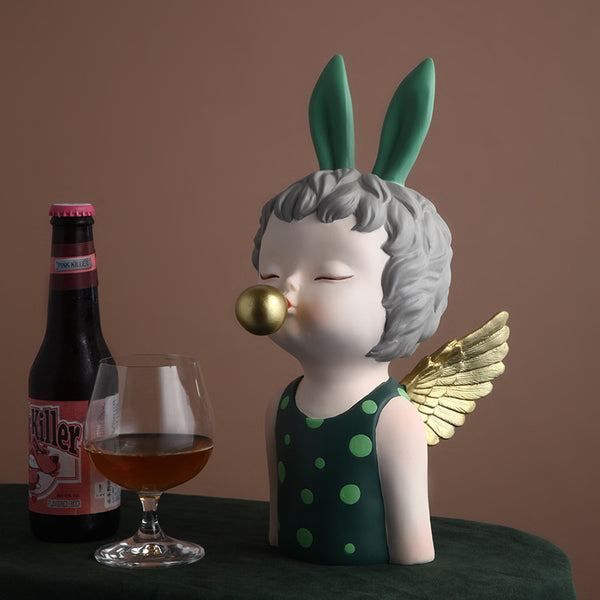 Adorno Navideño de Lujo Ángel con Alas - Colección Nordic Light