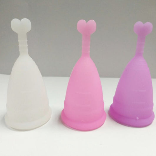 Copa Menstrual de Silicona Reutilizable - Diseño Corazón Ecológico - Image 3