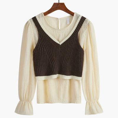 Conjunto de Dos Piezas con Tirantes - Blusa Suelta y Cómoda - Image 3