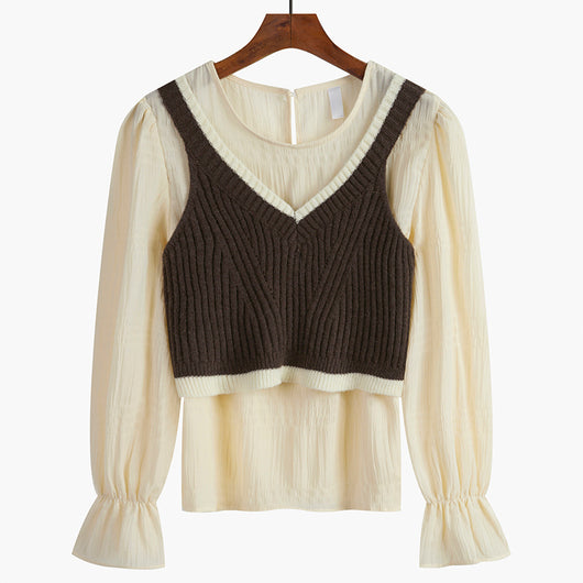 Conjunto de Dos Piezas con Tirantes - Blusa Suelta y Cómoda - Image 3