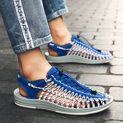 Sandalias Tejidas de Hombre Estilo Romano - Image 2
