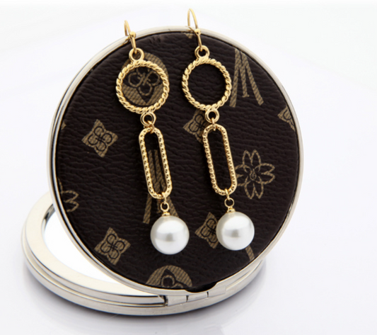 Aretes Largos de Perla - Joyería Elegante y Minimalista