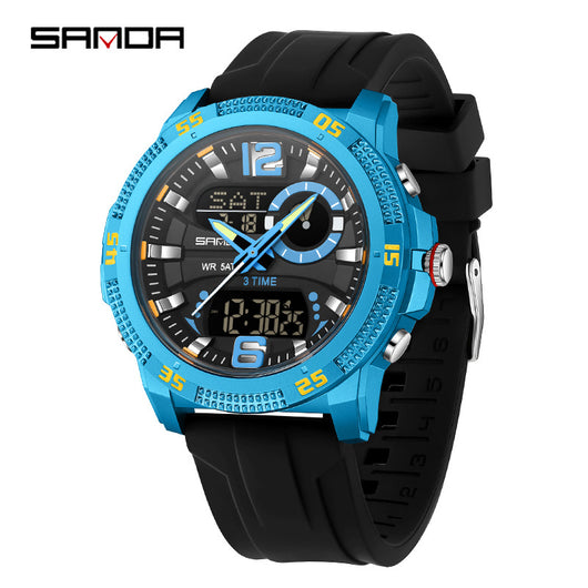 Reloj Deportivo Electrónico SANDA con Alarma y Luz Nocturna para Hombre - Image 7