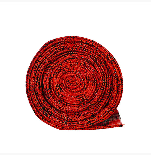 Cinta Decorativa Navideña Rojo, Blanco y Negro con Patrón Geométrico - Image 6