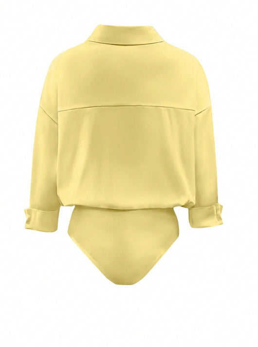 Blusa Entallada Cuello Mao Manga Tres Cuartos para Mujer - Image 19