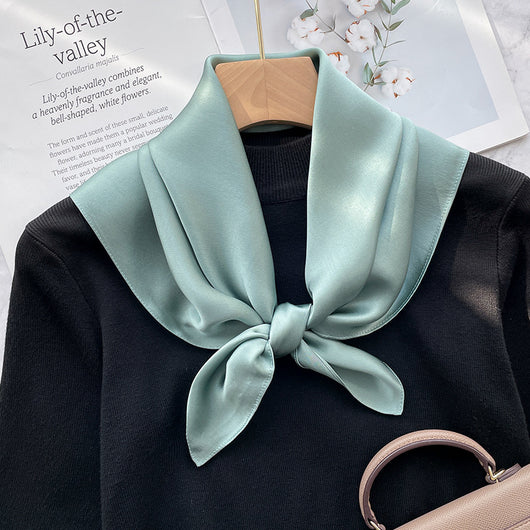 Pañuelo de Seda Elegante Retro para Primavera y Otoño - Image 20