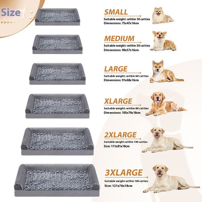 Sofá Cama Desmontable para Mascotas con Terciopelo Embossed y Espuma - Image 3