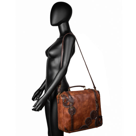 Mochila Steampunk Retro Marrón para Mujer - Estilo Vintage Outdoor - Image 14