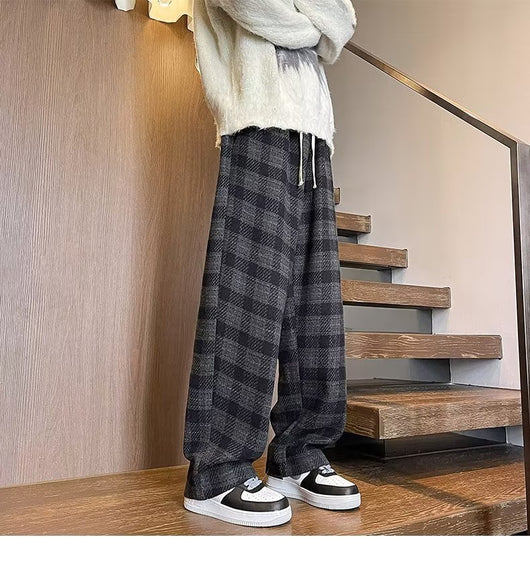 Pantalones Casuales Rectos Holgados con Caída Fluida - Image 14