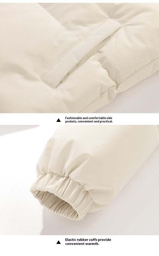 Abrigo Acolchado de Cuello Alto para Parejas - Diseño Minimalista - Image 42