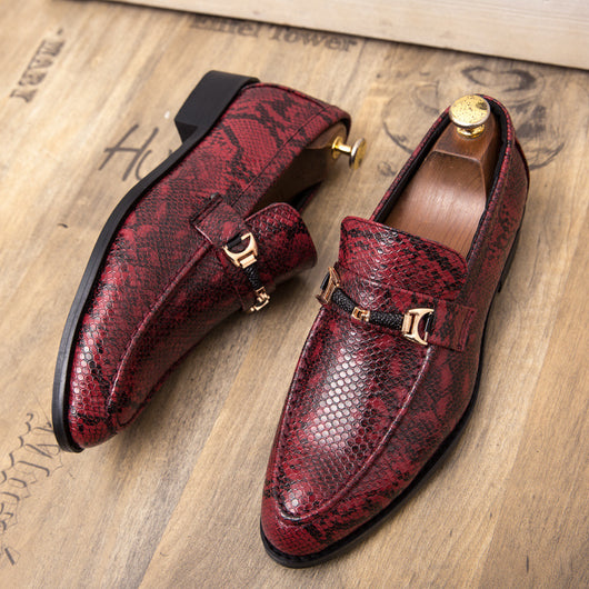 Cartera Masculina de Cuero con Patrón Piel de Serpiente Británico - Image 11