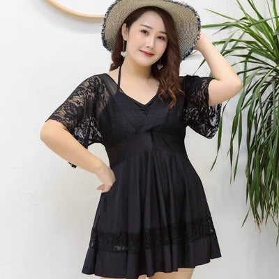 Traje de Baño Tipo Falda Suelta Conservador con Cobertura Abdominal - Image 9