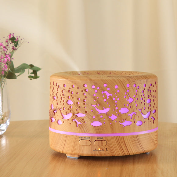 Humidificador Aromaterapeuta con Acabado Madera