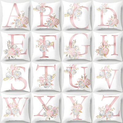 Funda de Almohada con Alfabeto de 26 Letras