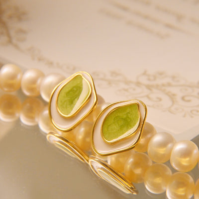 Aretes Colgantes de Contraste Aceite Francés Alta Sensibilidad - Image 5