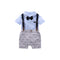 Traje Corto Británico para Bebé Niño - Overol Elegante de Verano