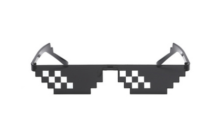 Gafas de Sol Pixel Mosaico - Diseño Retro Cuadrado