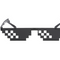 Gafas de Sol Pixel Mosaico - Diseño Retro Cuadrado