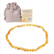 Collar de Ámbar Báltico Natural con Cadena para Bebés