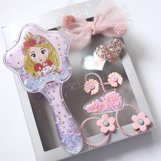 Set de Accesorios para Cabello Infantil - Horquillas, Moños y Peine Princesa - Image 24