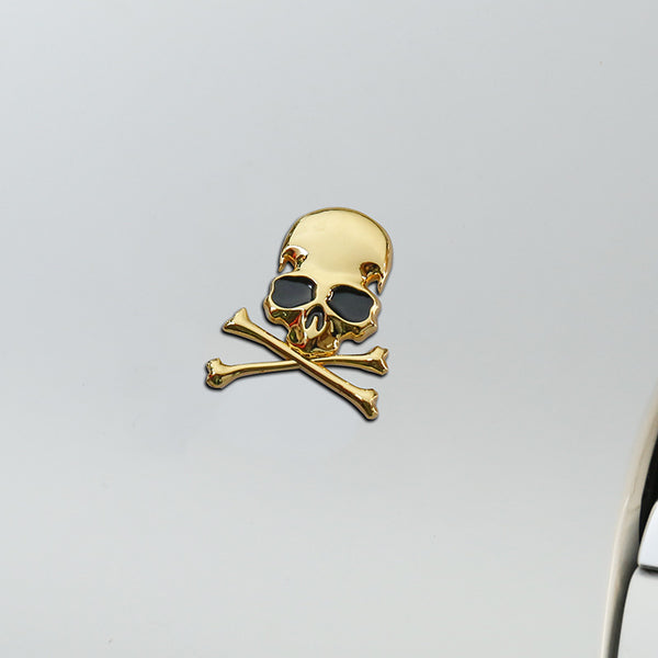 Calcomanía Metálica de Calavera para Auto - Diseño Personalidad One Piece